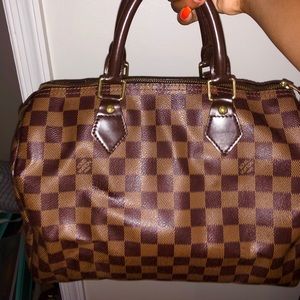 LOUIS VUITON “SPEEDY 30 DAMIER” 100%AUTHENTIC
